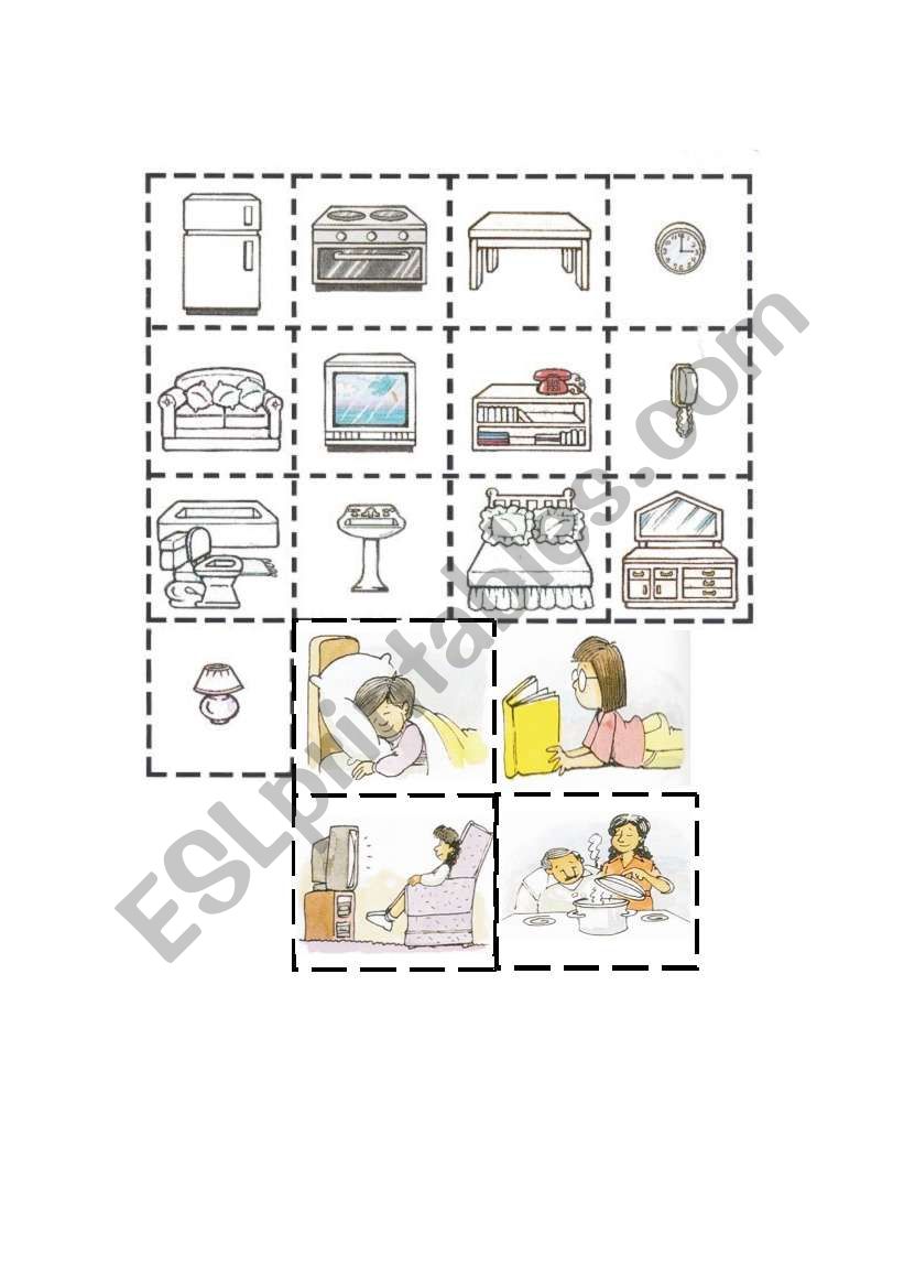 Rooms-Action part 3 worksheet