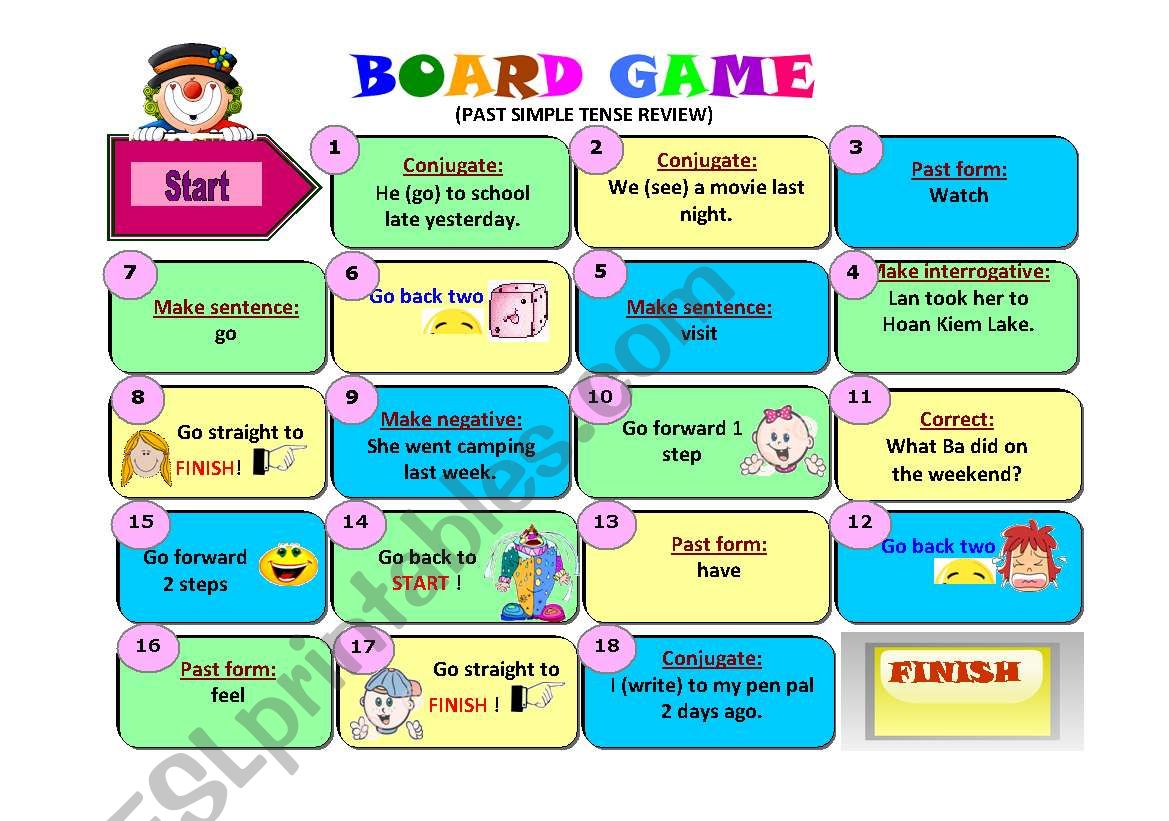board-game-past-simple-tense-review-esl-worksheet-by-phandung16