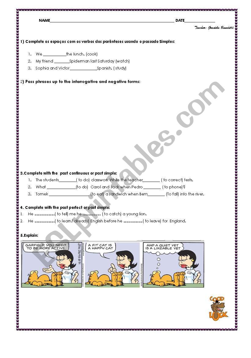 TEST SIMPLE PRESENT, CONTINUOUS AND PAST_PART l