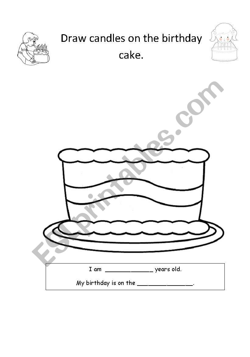 worksheet teachers birthday Birthday worksheet Cake  by ESL mags2003