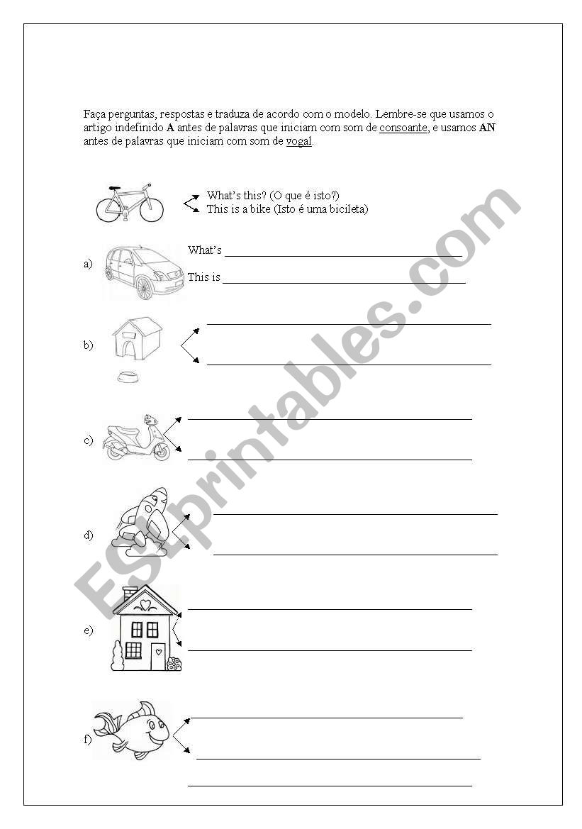 Whats this? worksheet