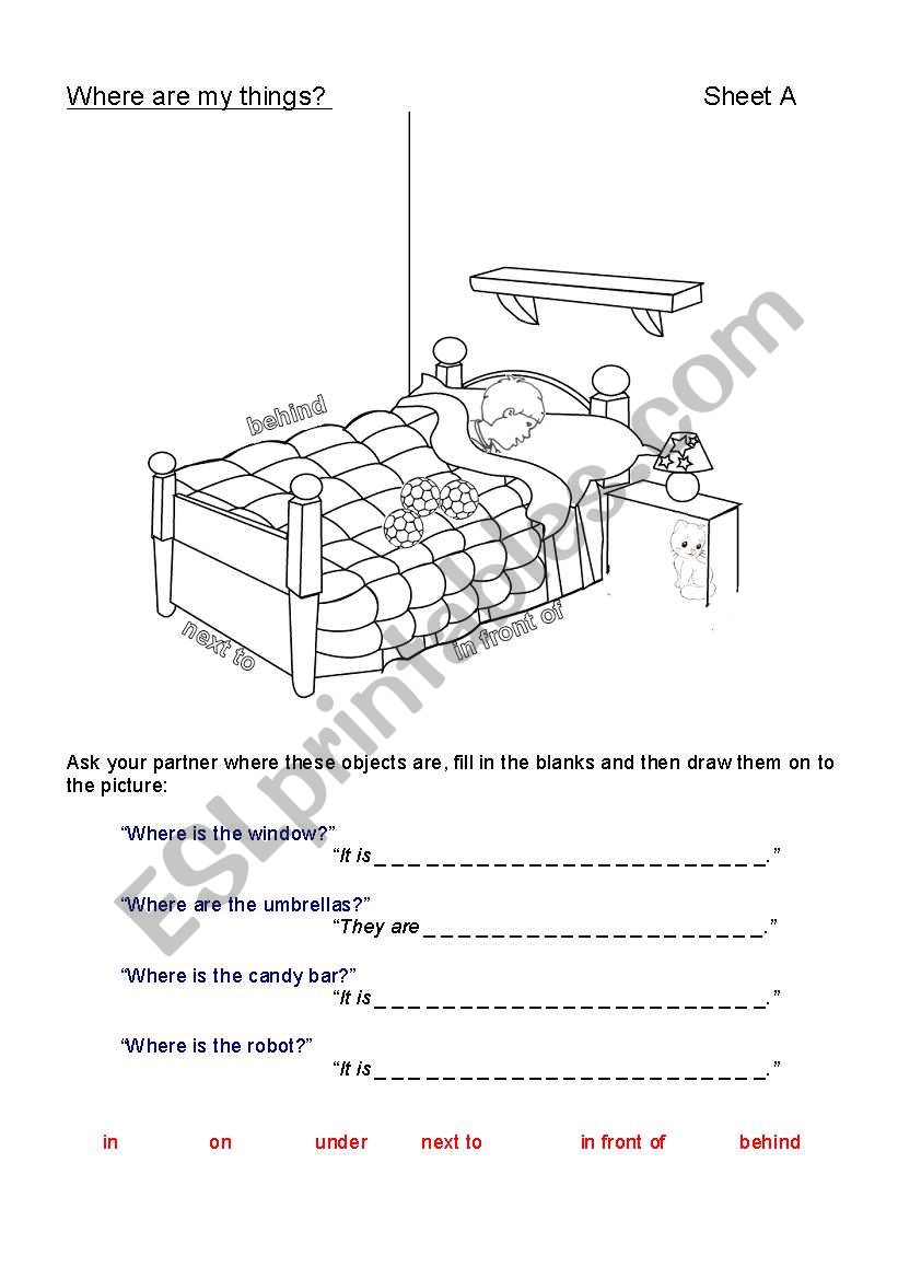 Where are my things? (prepositions)