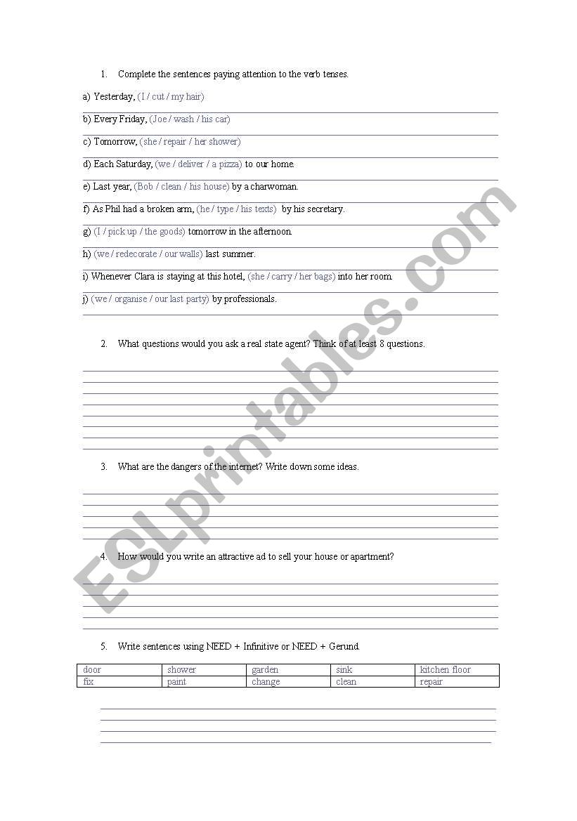 Review worksheet