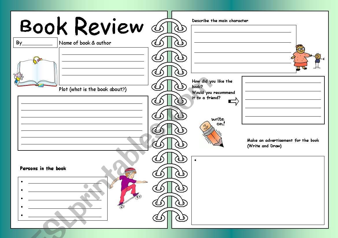 book review worksheets