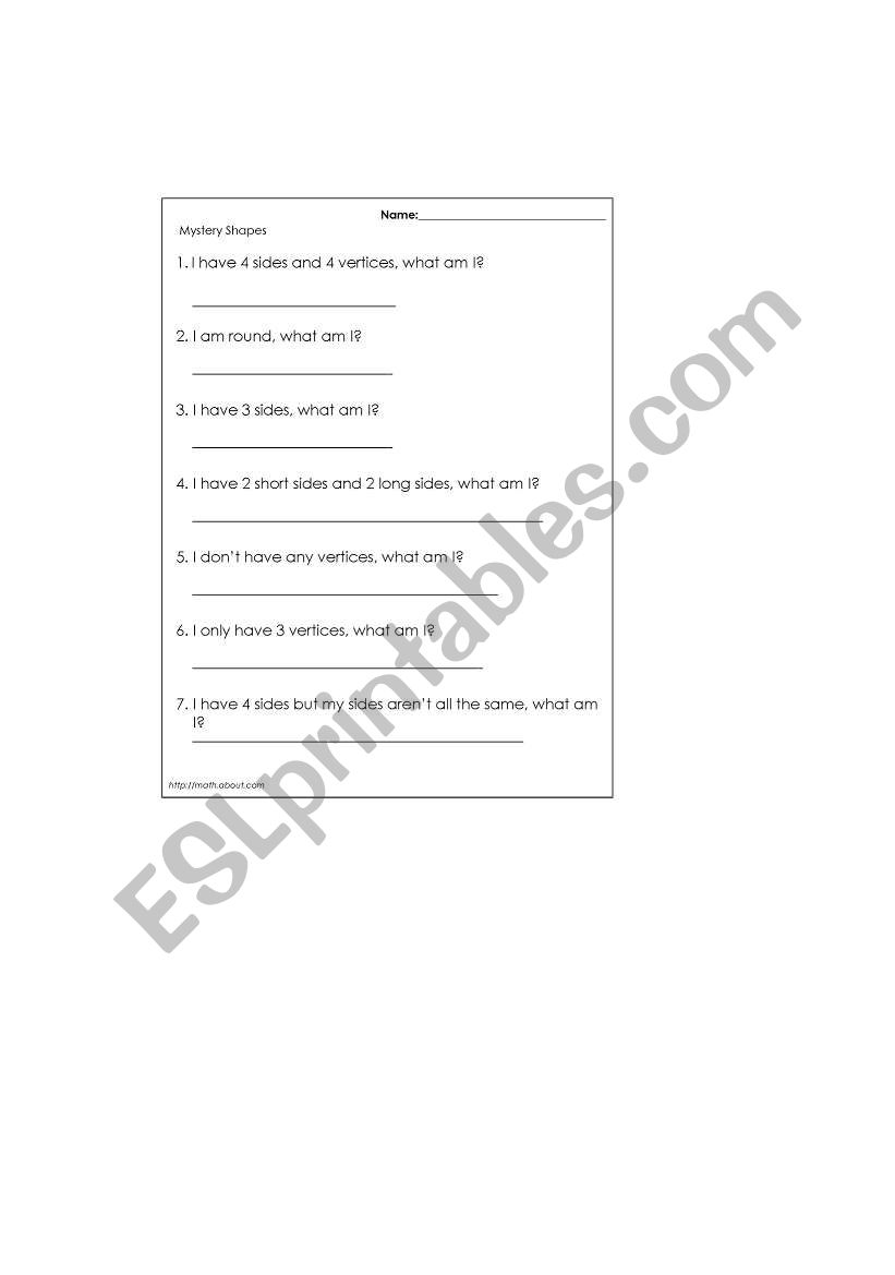 lesson worksheet