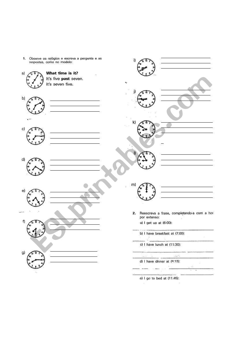 HOURS worksheet