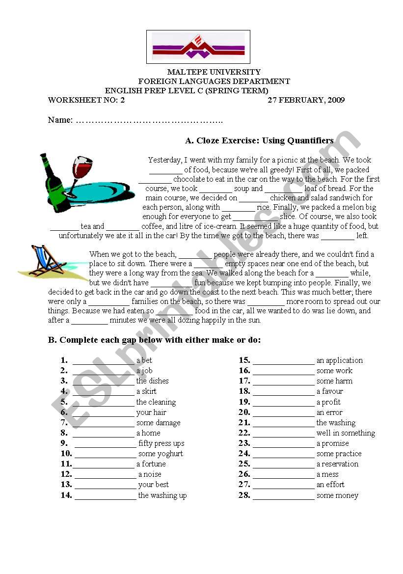 quantifiers worksheet