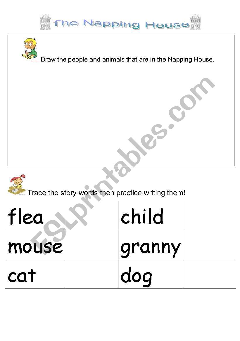 english-worksheets-the-napping-house