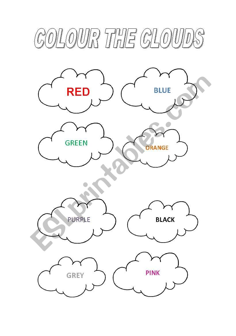 colours worksheet