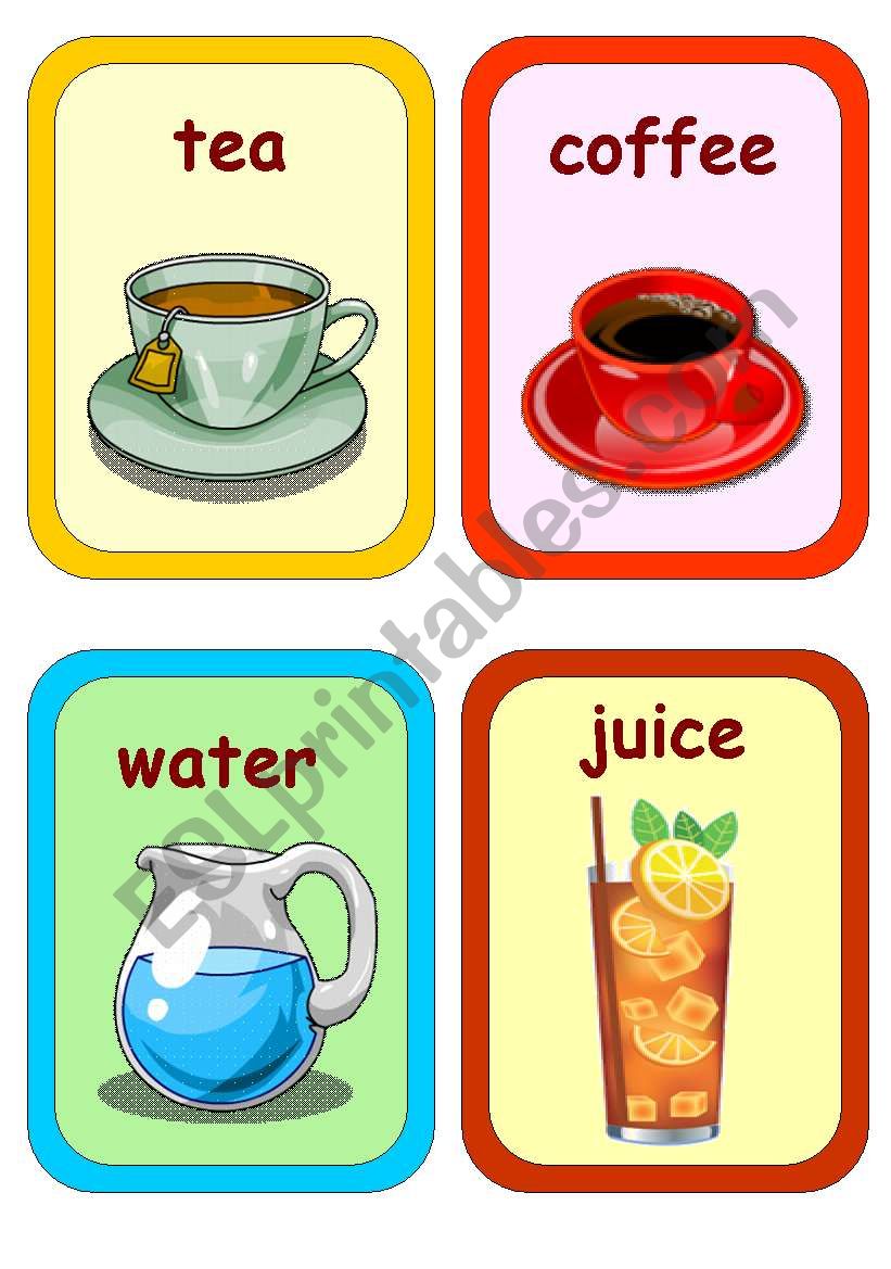Карточки еда напитки. Напитки карточки для детей. Карточки напитков на английском. Напитки на английском языке для детей. Карточки для детей чай.
