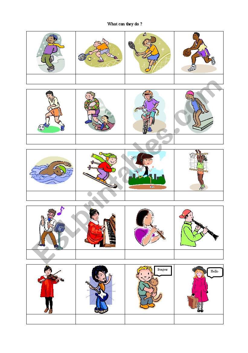 can-can´t - ESL worksheet by mfraczek