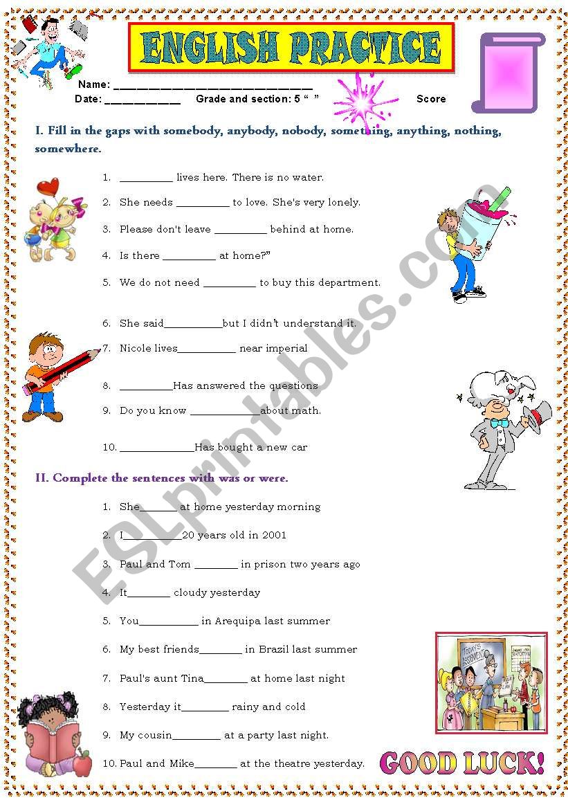 Indefinite Pronouns ESL Worksheet By Xarito