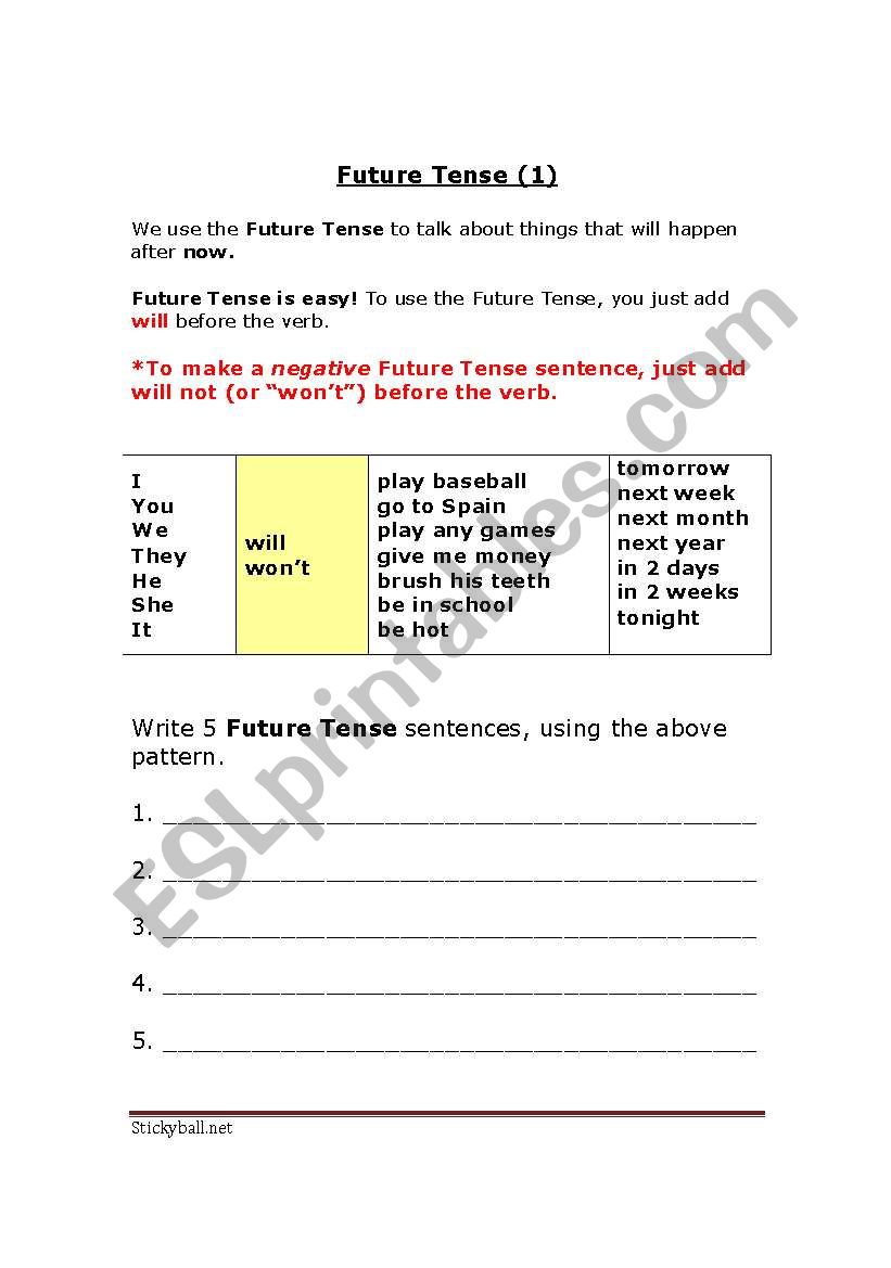 Simple past 1 worksheet