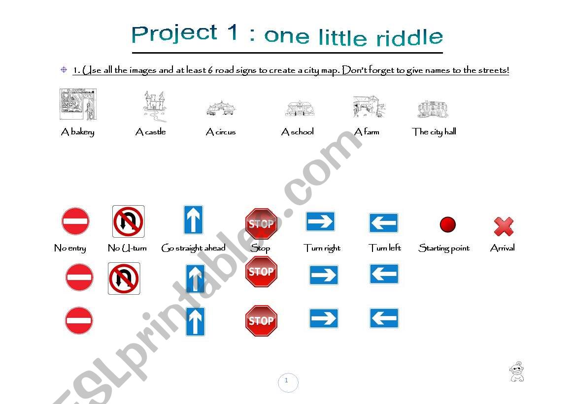 Directions worksheet