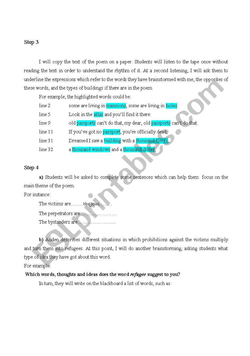 the character of the jew in English Literature lesson plan part 3