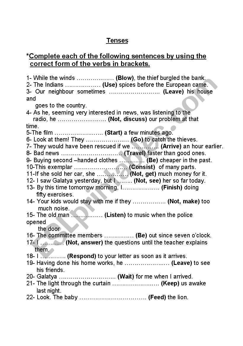 english-worksheets-tenses