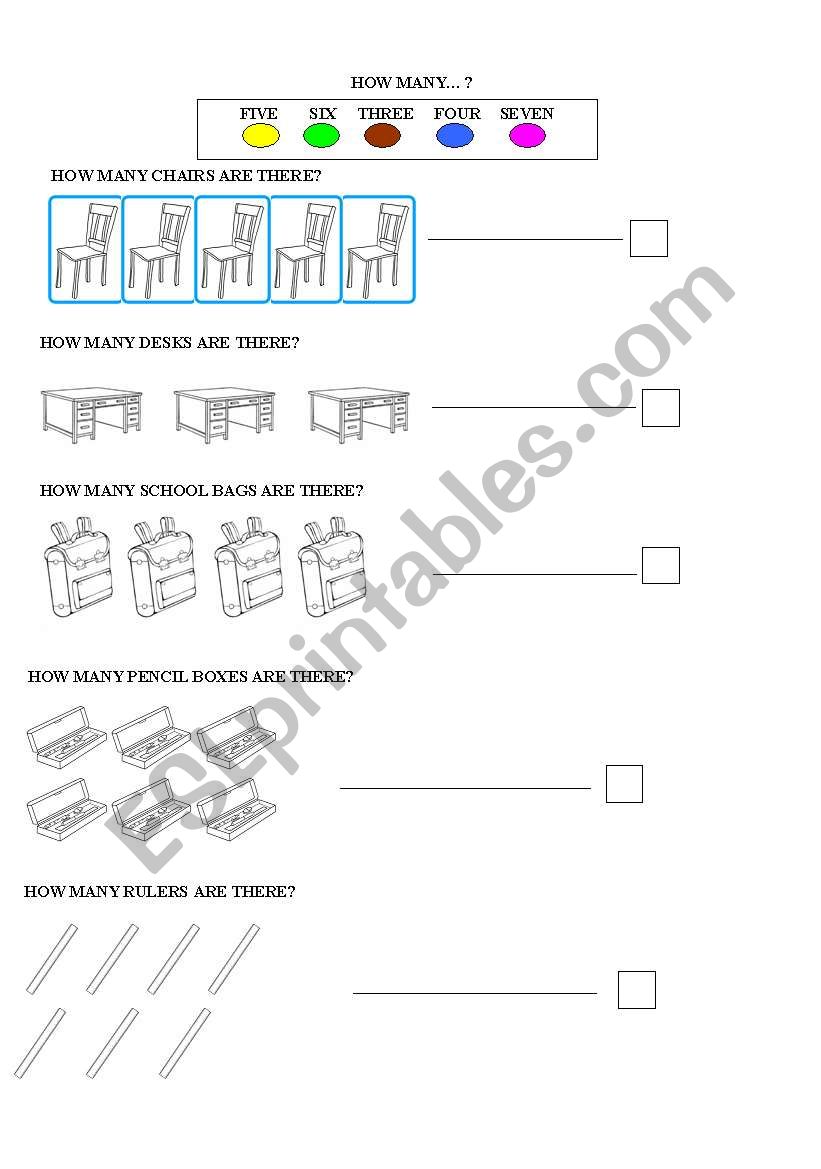 How many...? worksheet