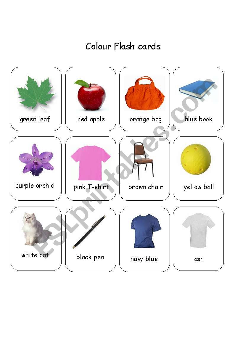 Colours worksheet