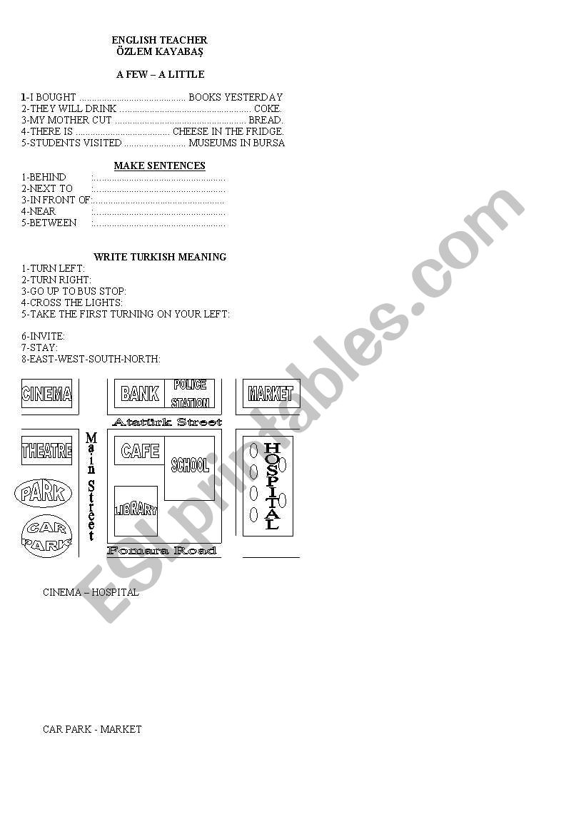 A few worksheet