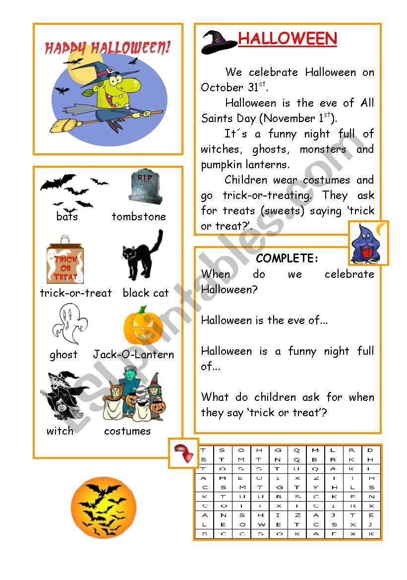 hallowen - ESL worksheet by eowen