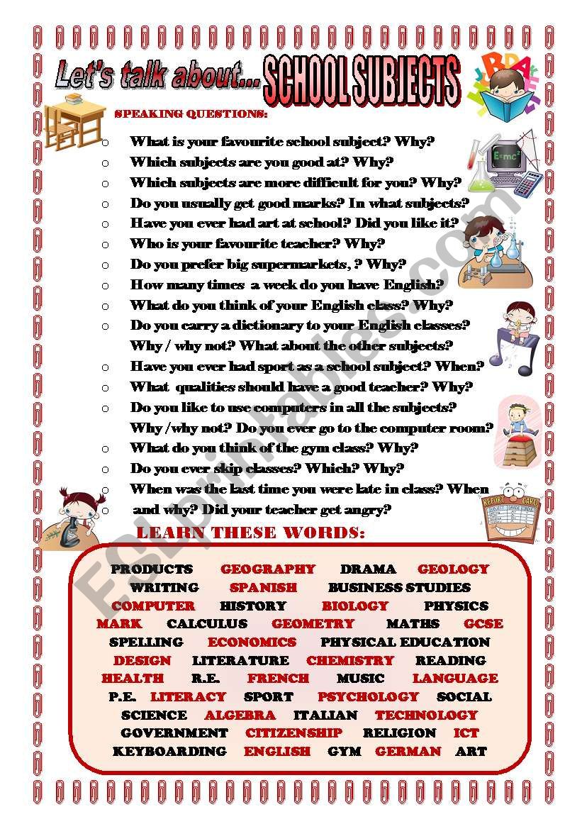 let-s-talk-about-school-subjects-speaking-series-87-esl-worksheet