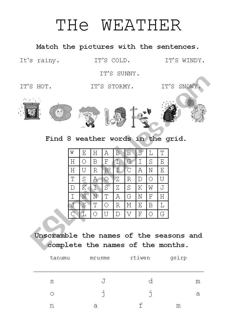 english-worksheets-the-weather
