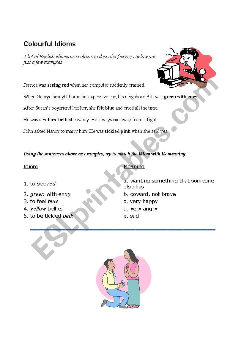 Idioms worksheet