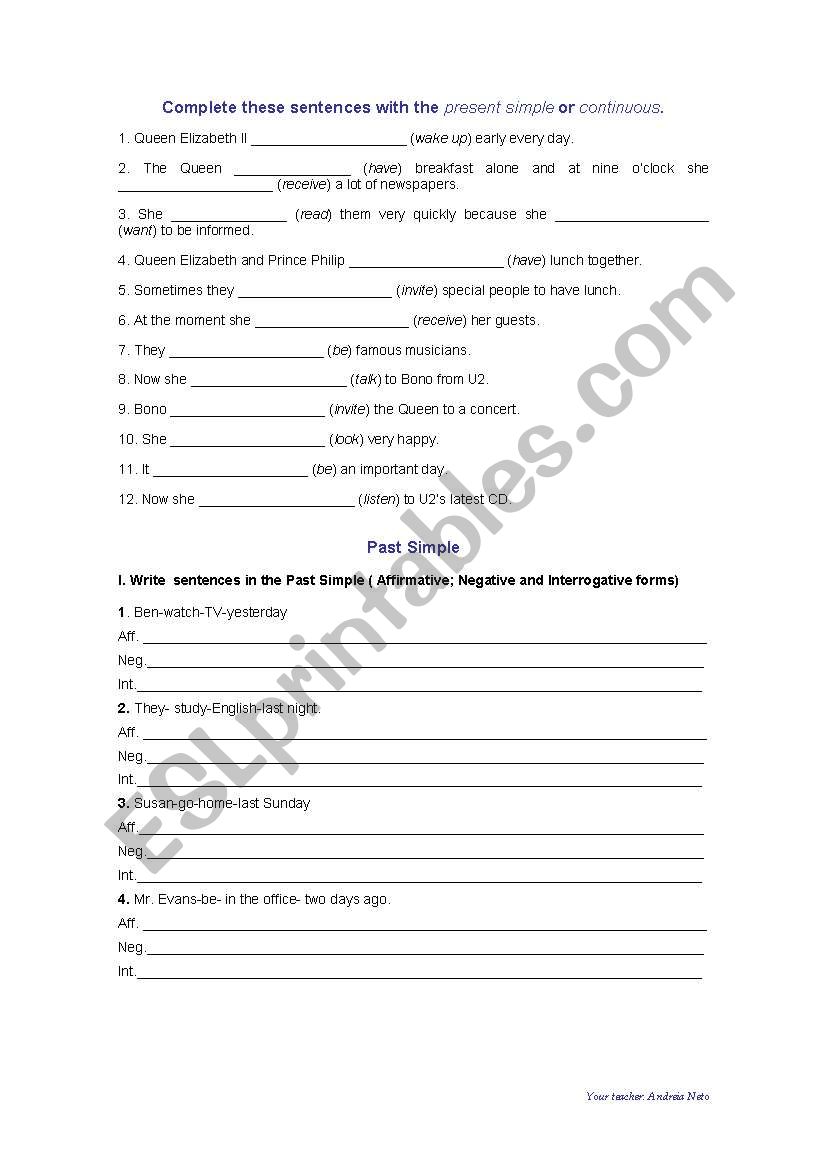 Revision worksheet worksheet