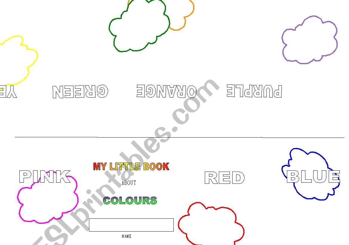 littel book about colours worksheet