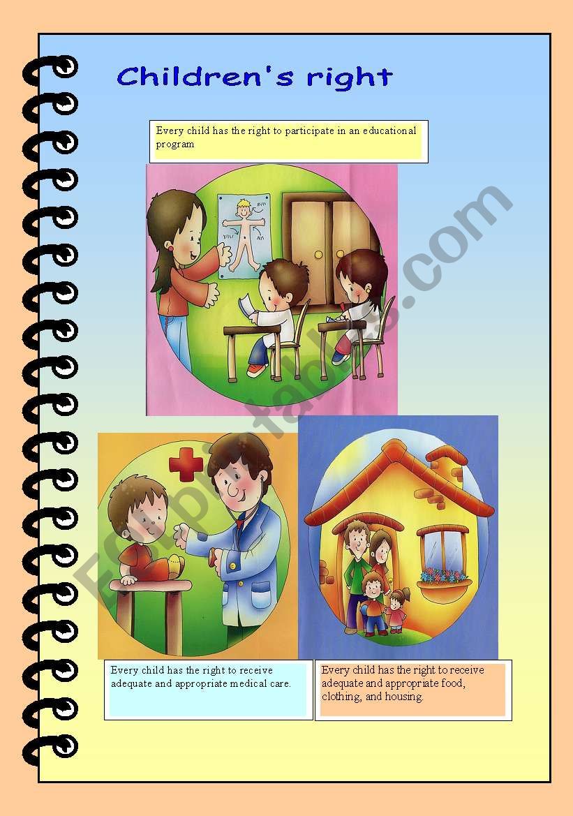 children´s rights - ESL worksheet by maria ivette