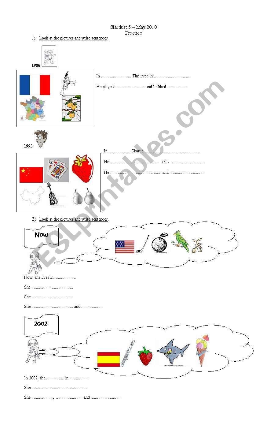 Simple Past -Regular Verbs worksheet