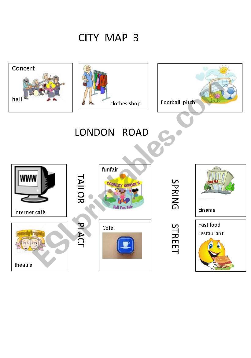 FIND YOUR IDEAL CITY 2 worksheet