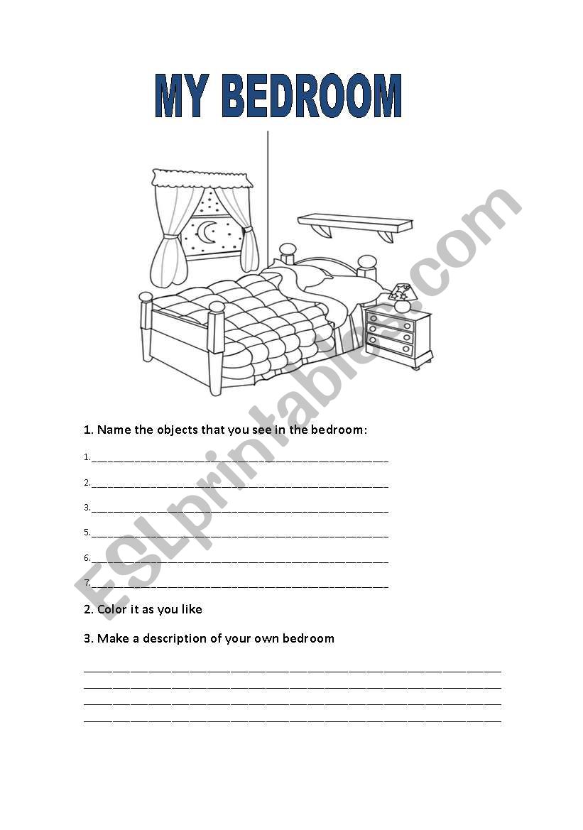 English Worksheets My Bedroom   464381 1 My Bedroom 