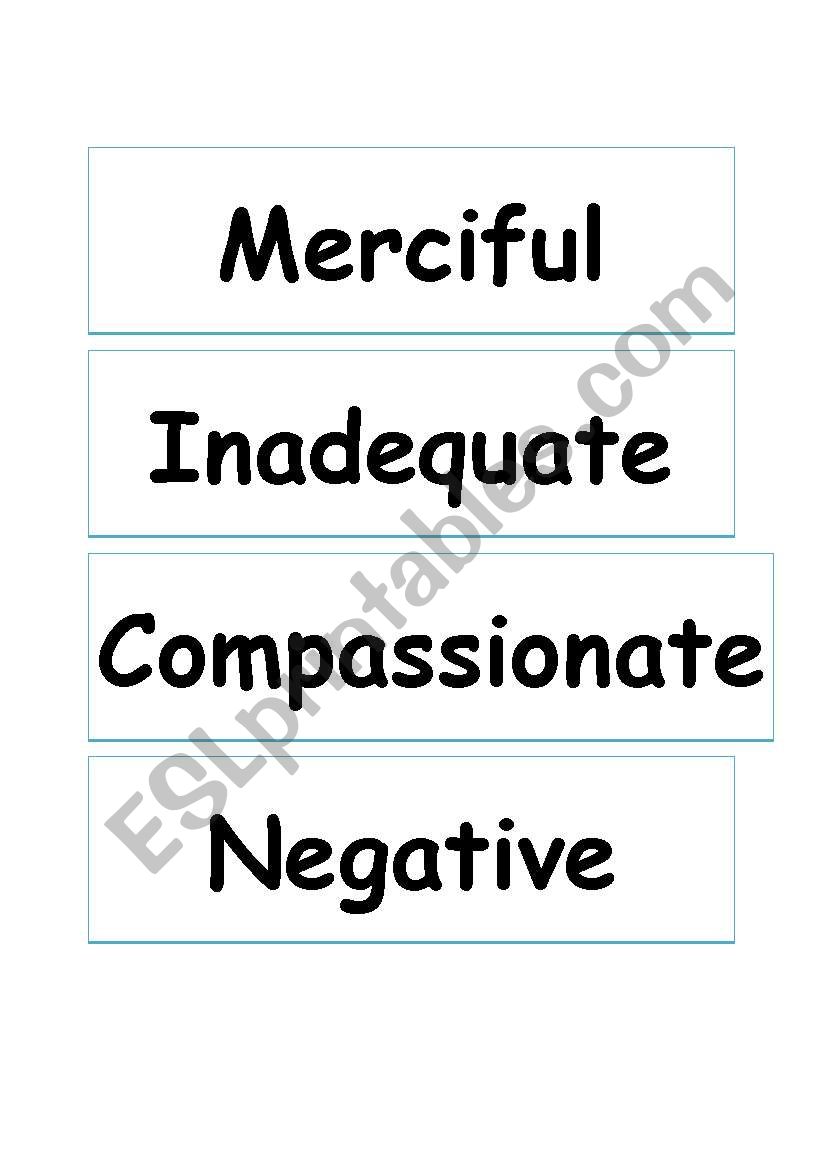 Feelings #2 worksheet