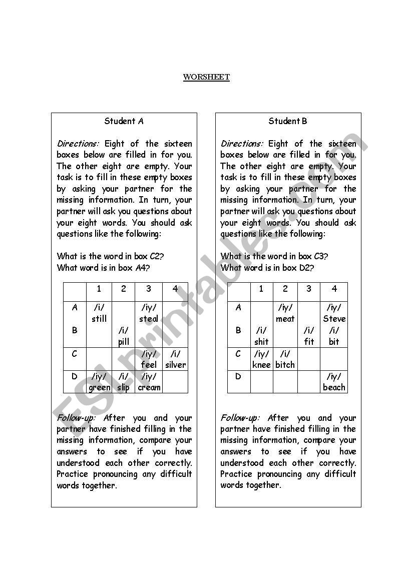 Phonetic Worksheet worksheet