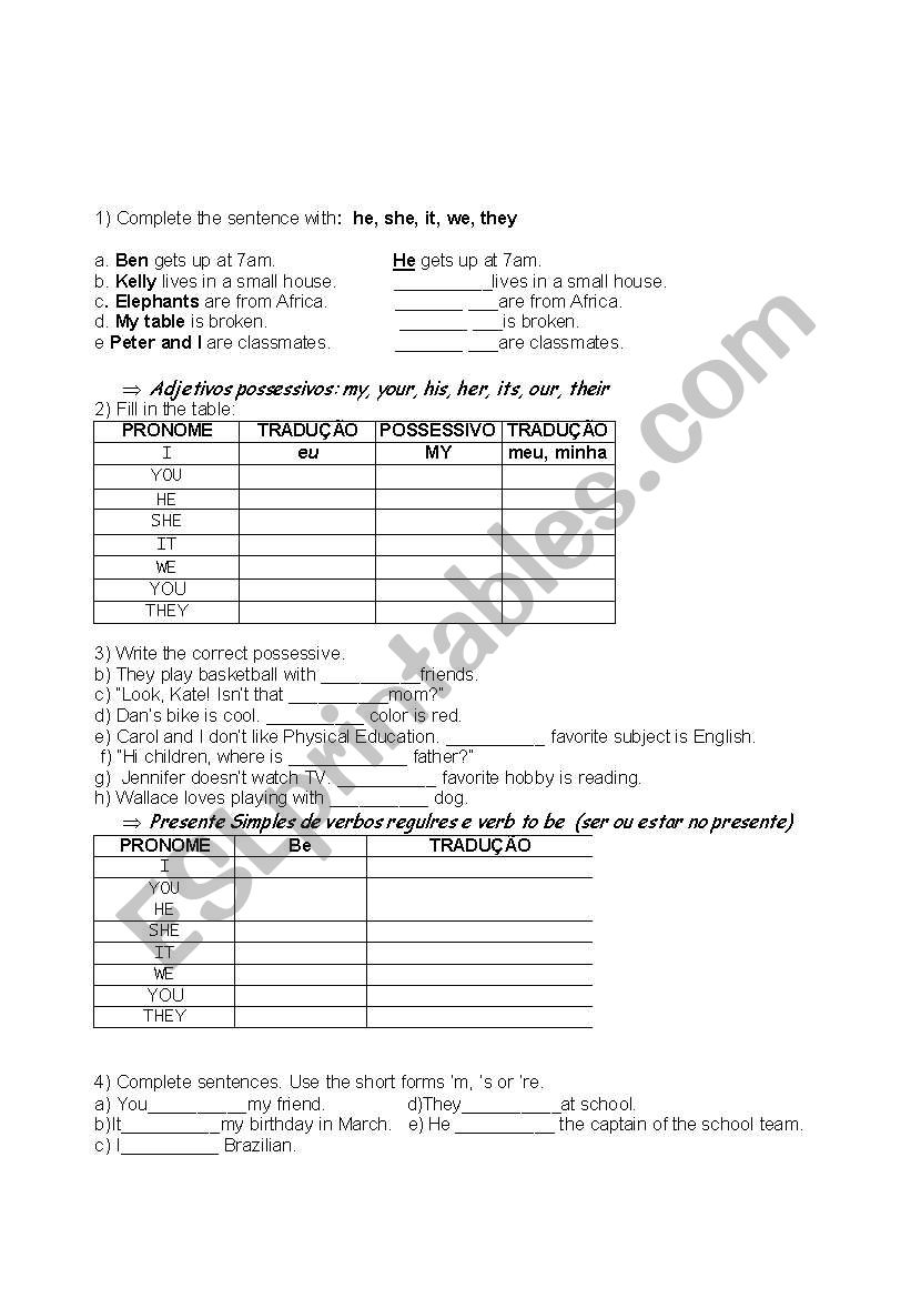present simple exercises worksheet