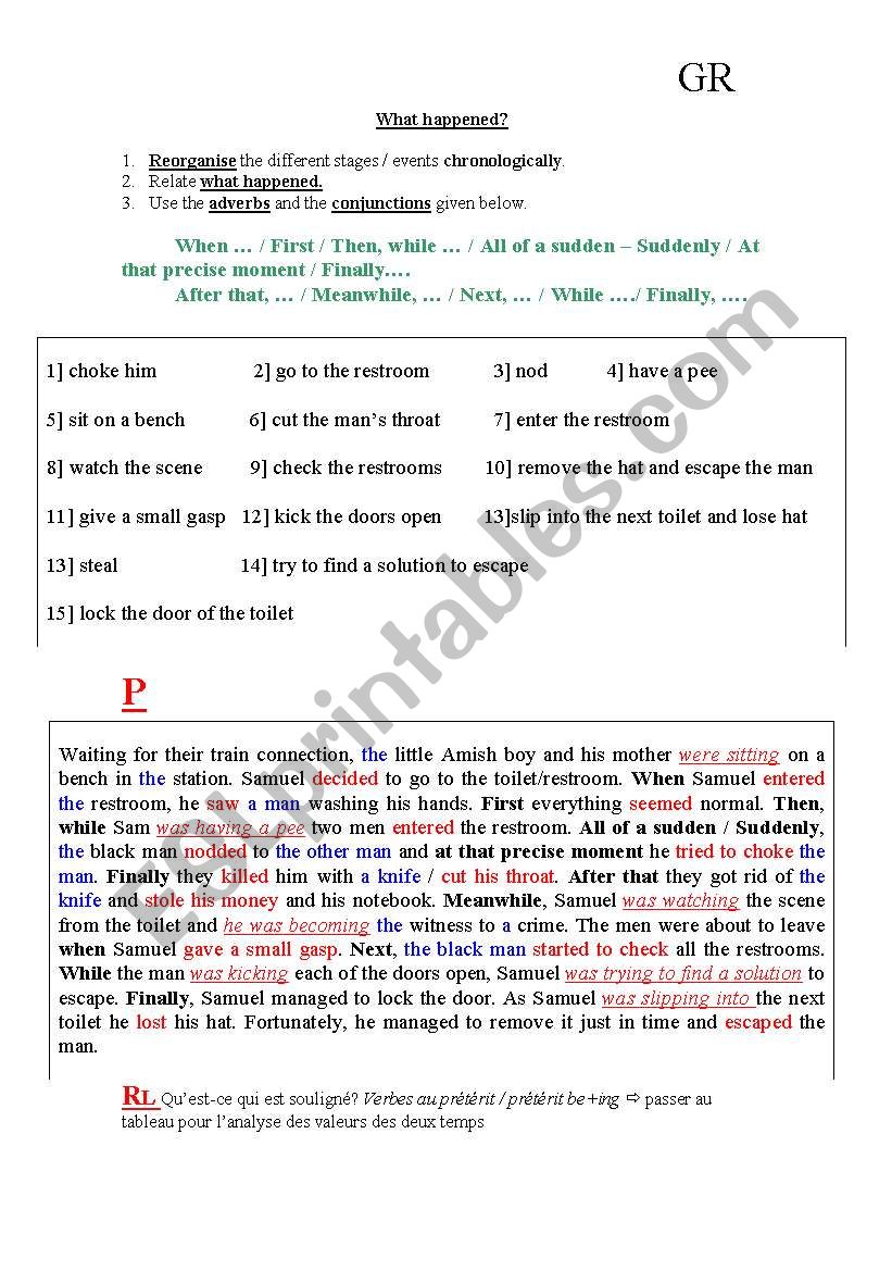 video worksheet Witness worksheet