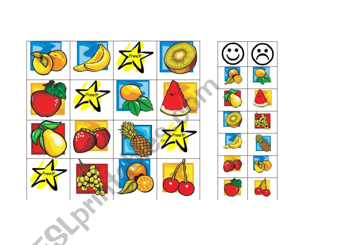 Do you like... Fruit Bingo (2)