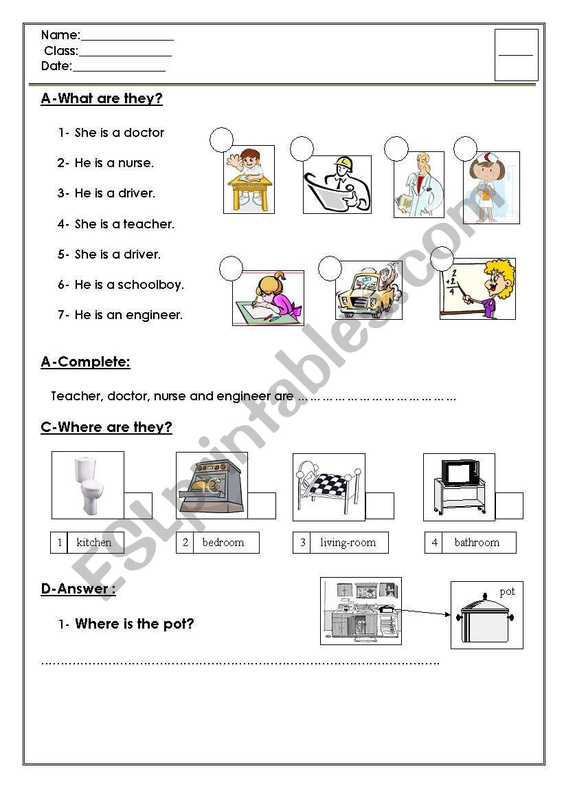 jobs worksheet