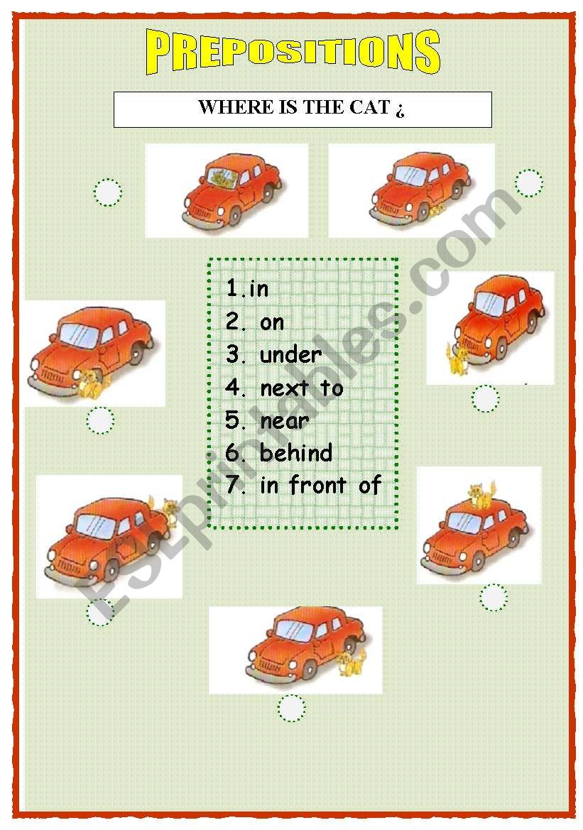 basc prepositions worksheet