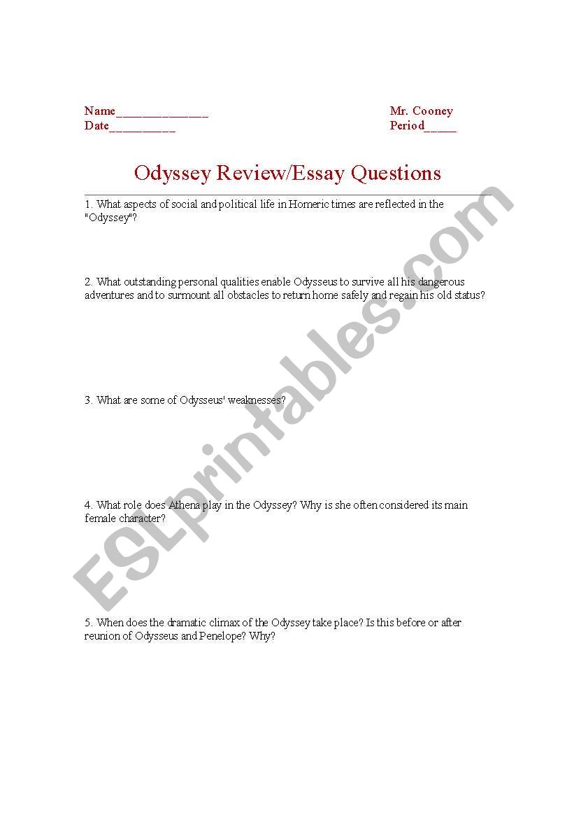 english-worksheets-odyssey-review-essay-questions