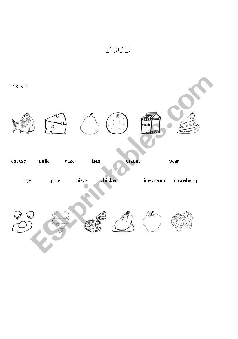 Food worksheet