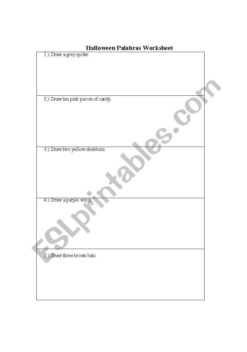 Halloween/Color/Number  sheet worksheet