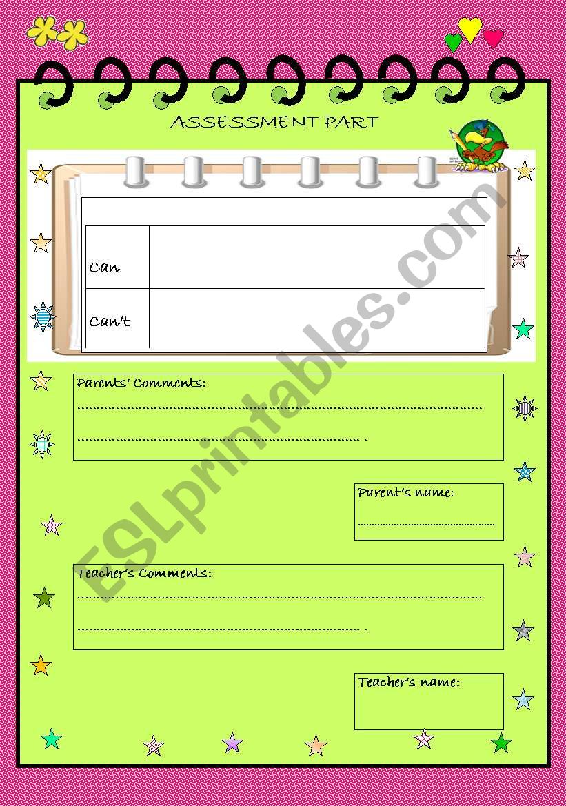 A simple assessment paper worksheet