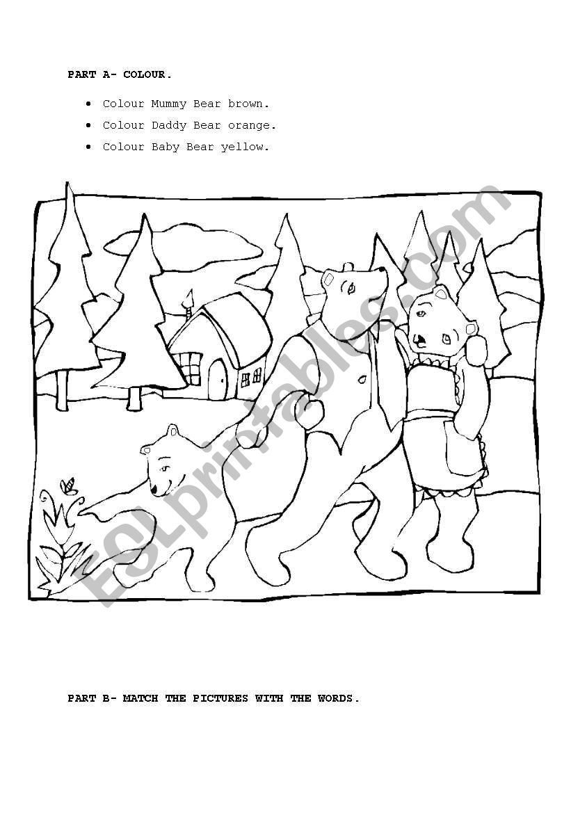 school objects and colorings worksheet