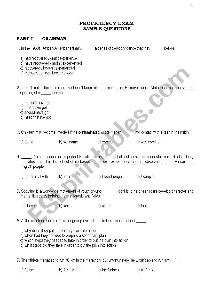 grammar guide worksheet