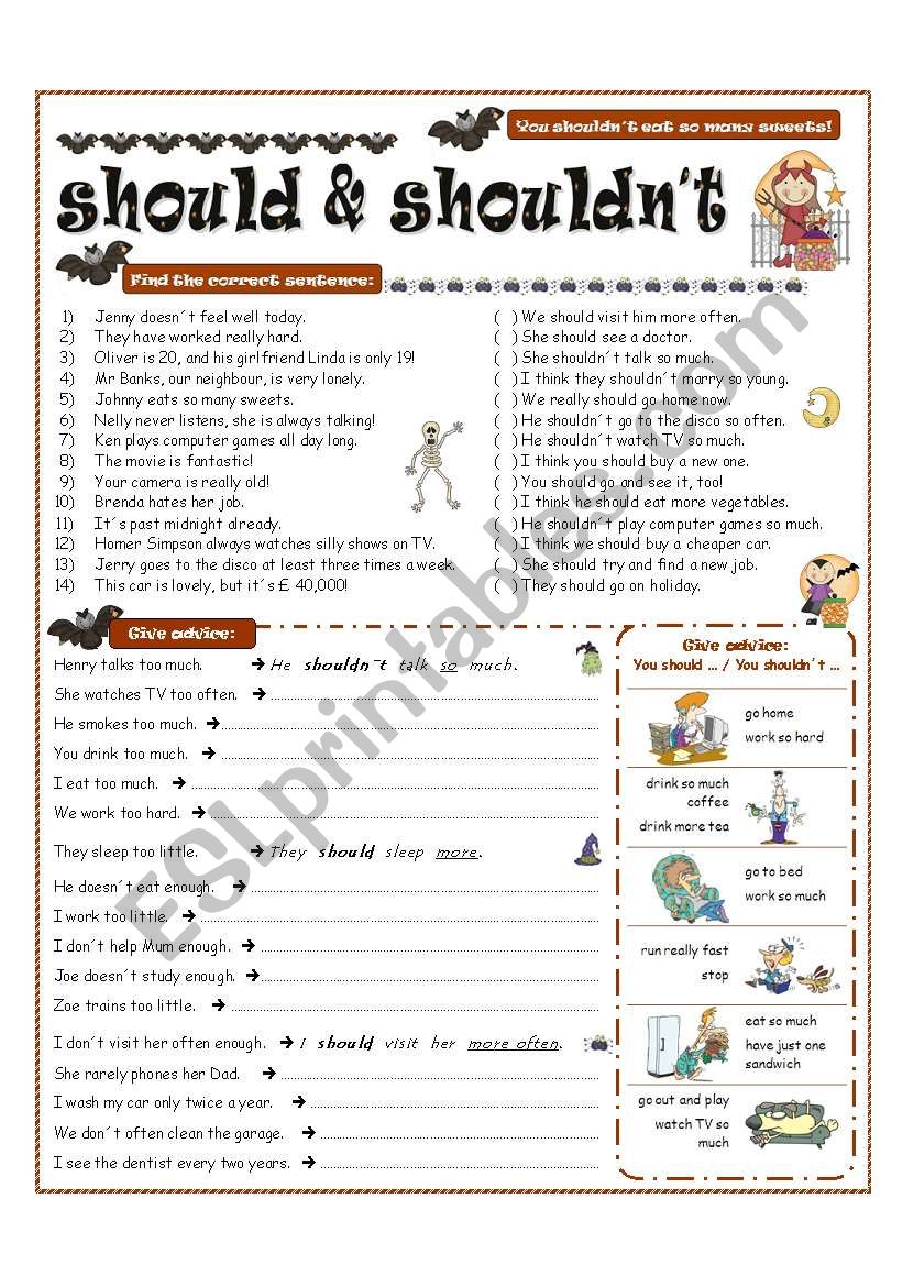 Modal Verbs Should and Shouldn't: Darts Game