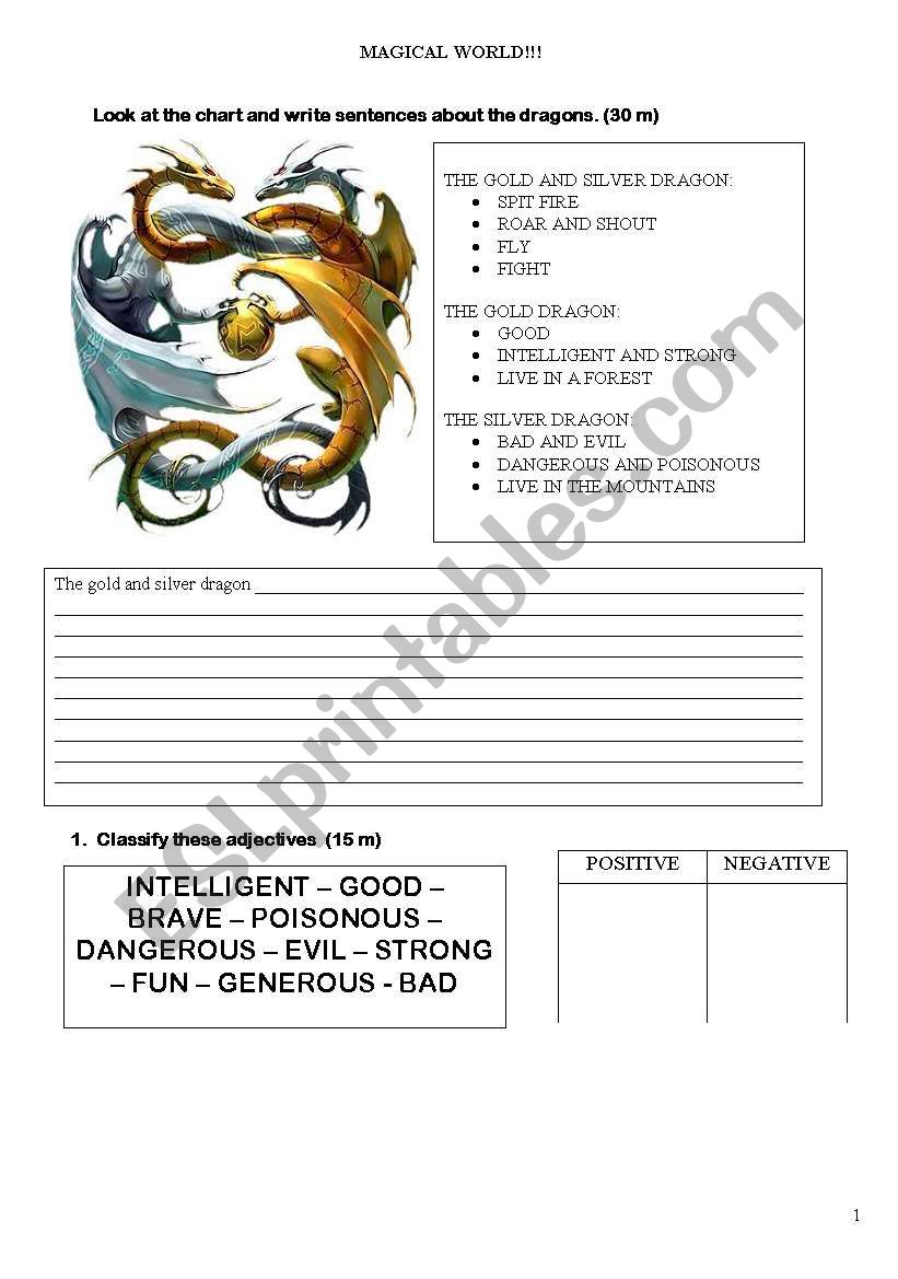 MAGICAL WORLD worksheet