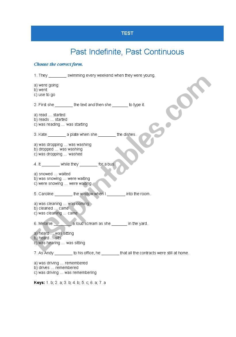 Test worksheet