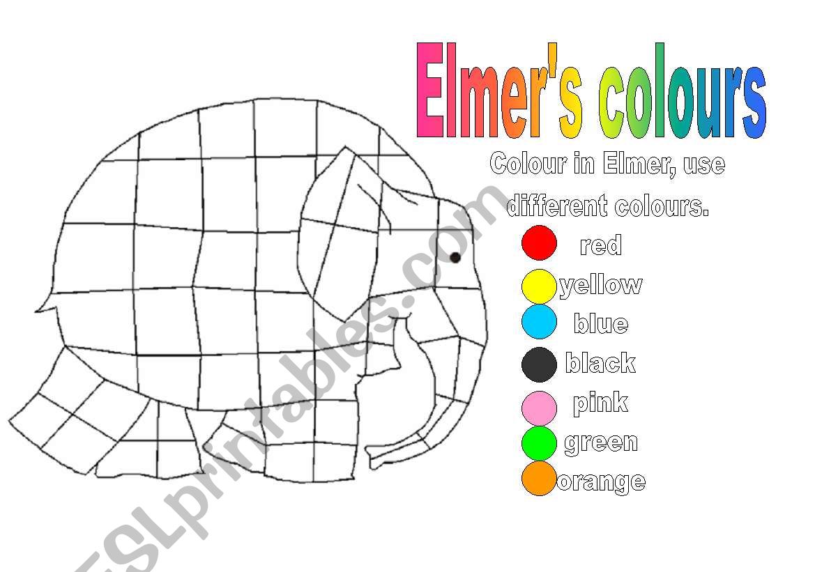 colour-in-elmer-esl-worksheet-by-majcek
